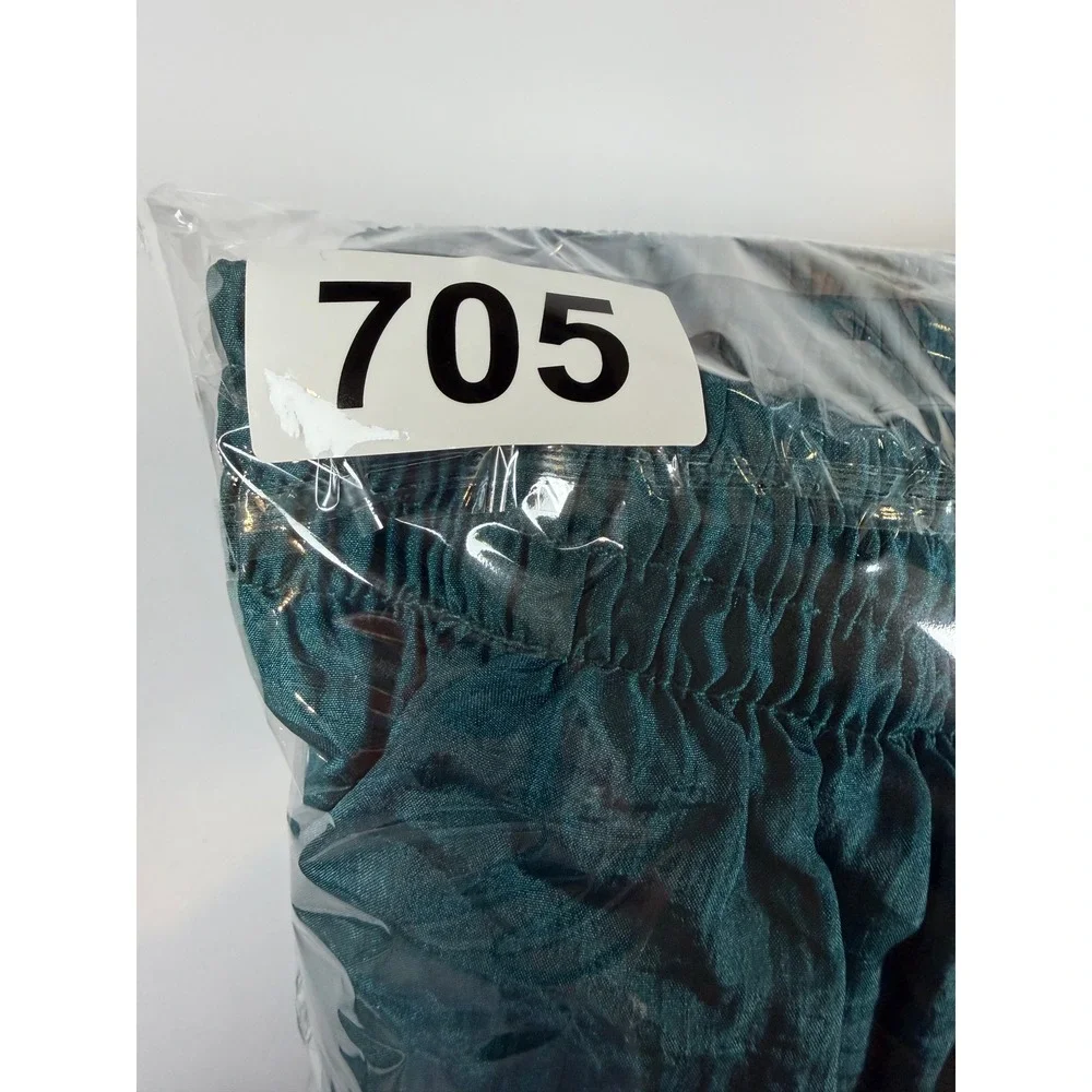 Bold Spirit Vintage 80s Track Pants Womens XL Teal Nylon Windbreaker Joggers - Picture 11 of 11
